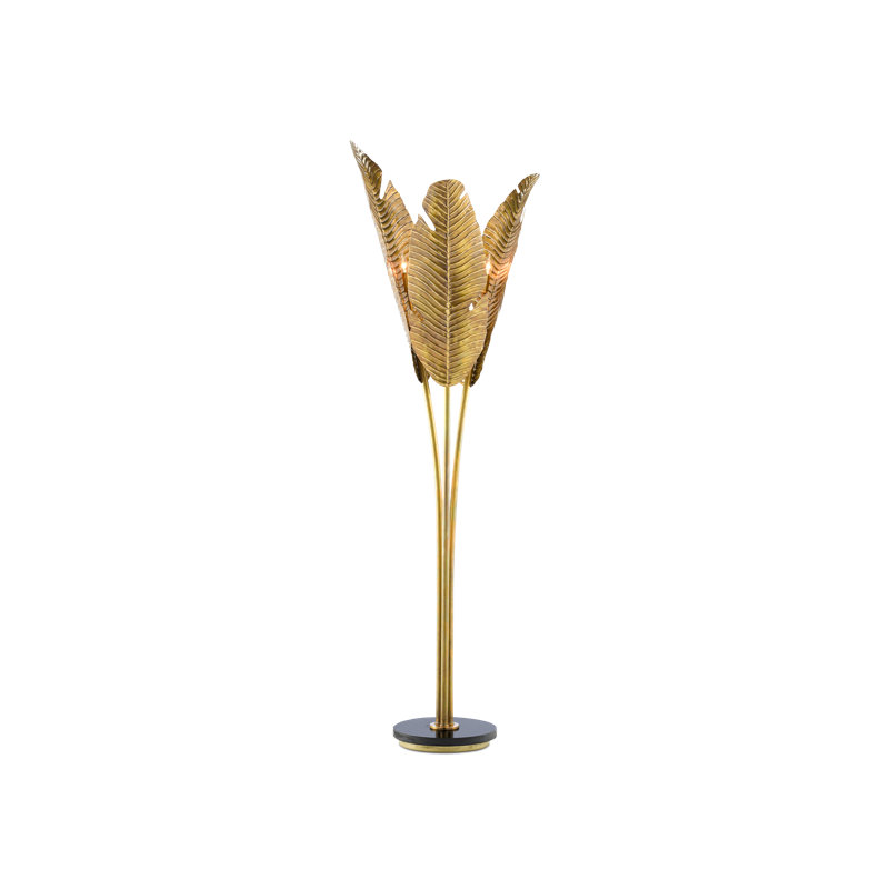 Tropical 83.5'' Brass Novelty Floor Lamp