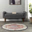 Tapis à motif de médaillon pour le salon, la chambre à coucher, la salle à manger et la cuisine Balster, multicolore / bleu-612924075