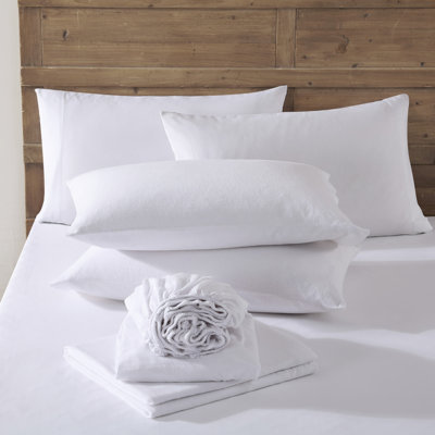 Eddie Bauer Solid 100% Cotton Flannel Deep Pocket Sheet Set