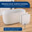 Forma 47'' Freestanding Tub Solid Surface Small Freestanding Deep Soaking Bathtub
