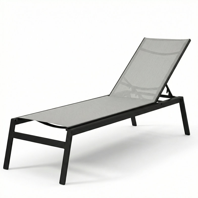 Chaise, Augustine Alloy II Sling/Granite