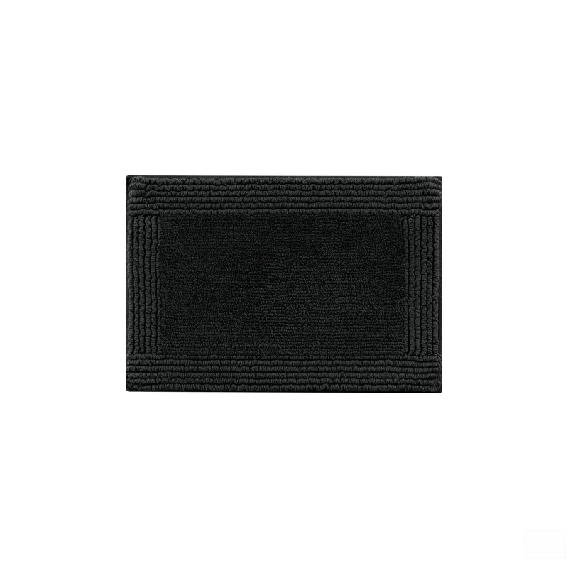 1 tapis de salle de bain réversible 100% coton touffeté à 3 000 g / m² 17 po x 24 po, Simple - L 24 po x l 17 po