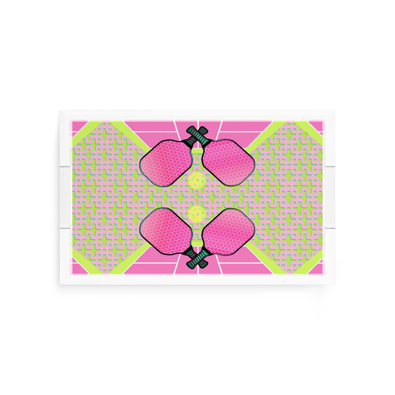 Plateau rectangulaire Pickelball Anyone, 2" H x 12.5" W x 7.75" D, Nancy Fran
