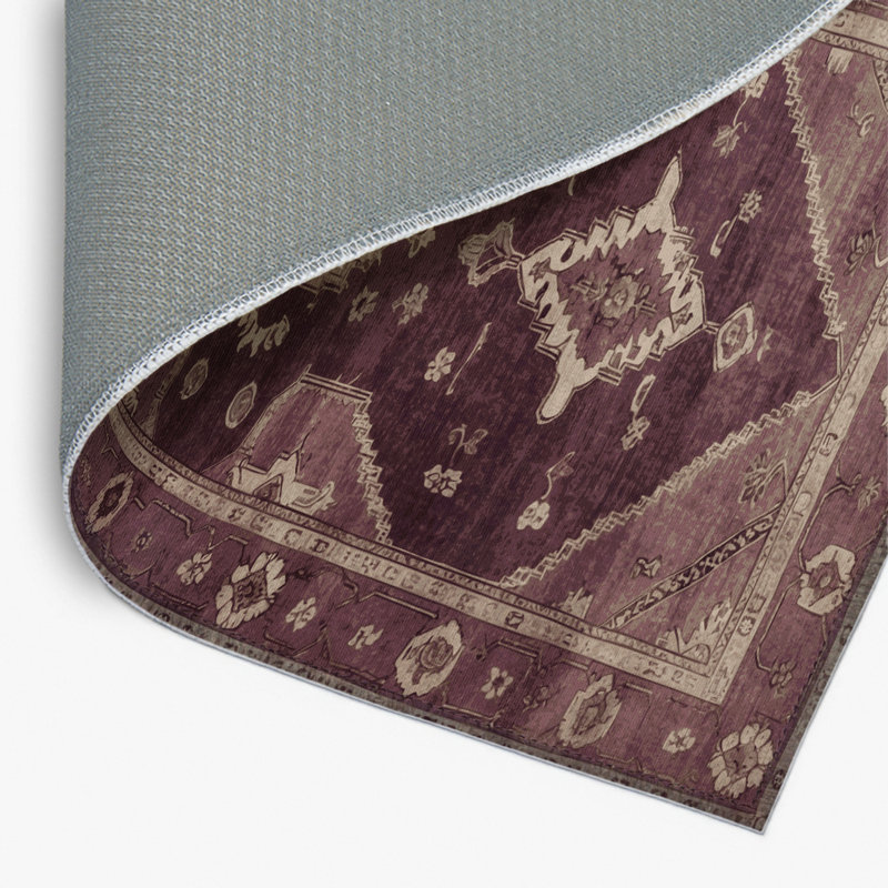 Tapis intérieur et extérieur brun Overdyed, Rectangulaire 8 pi x 10 pi