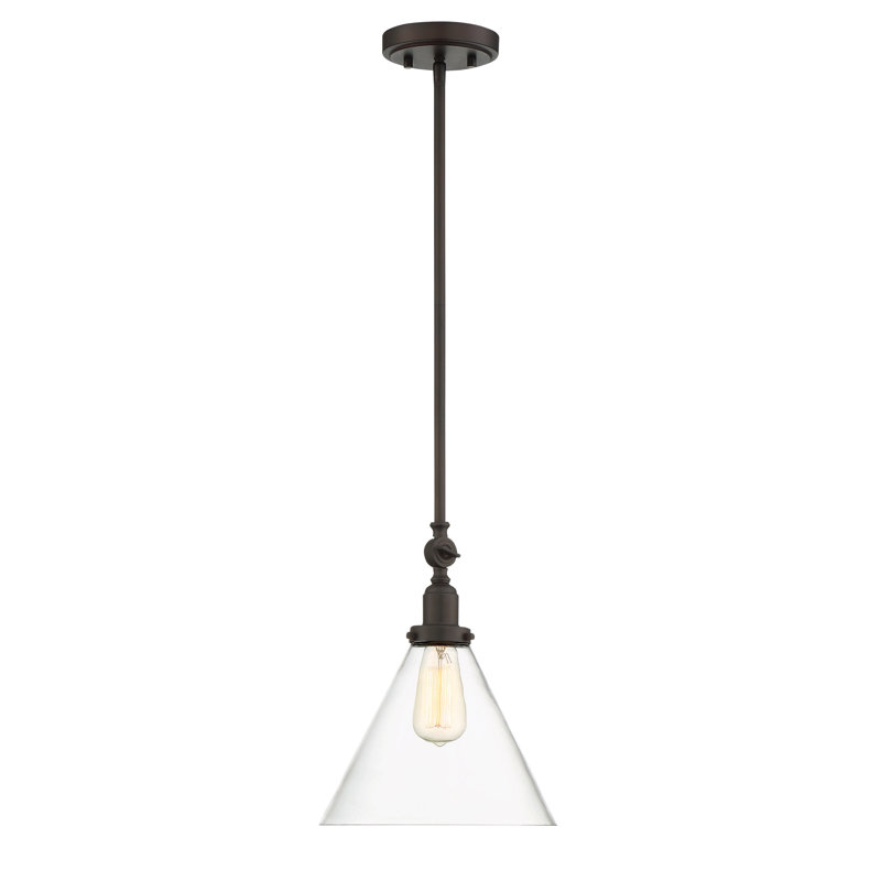 Luminaire suspendu 1 lumière Savra House Drake en bronze anglais, Bronze anglais