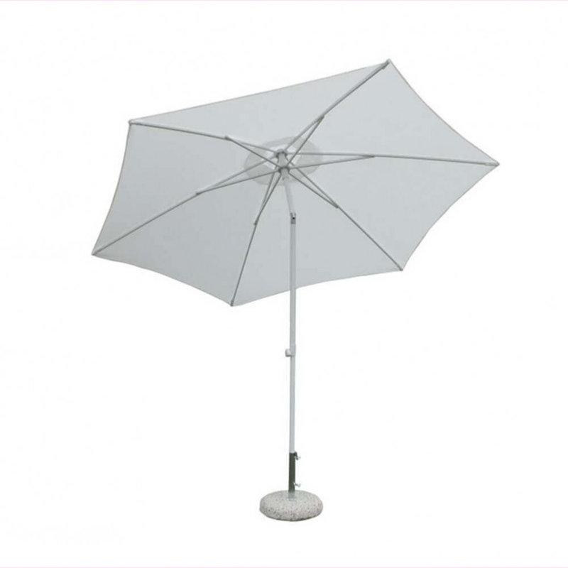 Anndy 200cm Market Parasol, White