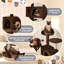 Multilevel Cat Tree Condo with Scratching Posts-176362122