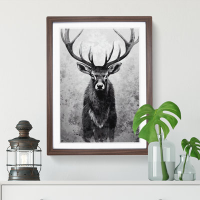View Of The Stag No.2 1 Piece Single Picture Frame Wall Art