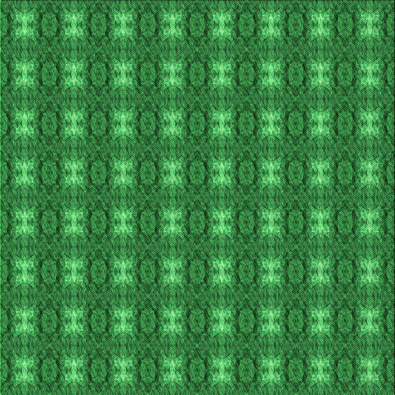 Tapis décoratif vert en laine ikat, Carré 5 pi