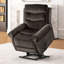 Fauteuil relevable de style transitionnel gris foncé