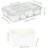 Djurre Divided Serving Tray with Lid and Handle, 8 Compartment Snackle Box