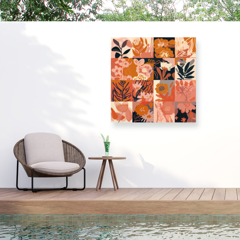 Treechild  Flower Memory Outdoor  Canvas, H 14 po x l 14 po