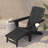 Avir Commercial All-Weather Adirondack Chair with Pullout Ottoman & Cupholder-210756630