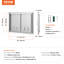 BBQ Access Door, 30W x 21H Inch Double Outdoor Kitchen Door
