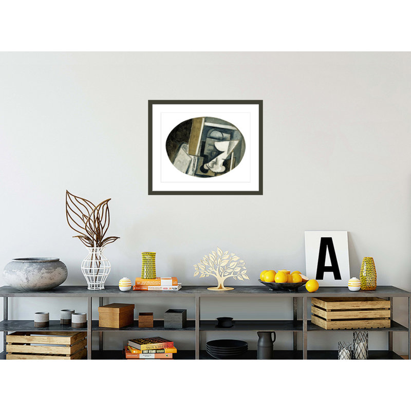 «A Glass on a Table» par Pablo Picasso, impression giclée encadrée, H 23,5 po x l 28,42 po