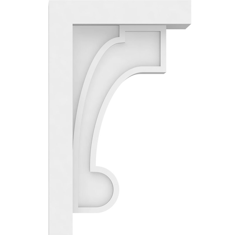 Corbel Standard Alma Architectural Grade PVC, H 8,38 po x l 1,5 po x p 5 po