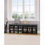Banc de rangement pour chaussures avec coussin, armoire de rangement pour le hall d'entrée, long casier pour le salon, la chambre à coucher, le vestibule, blanc-706671069-705588419