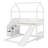 Twin Over Full Bunk Bed With Slide, House Bed With Slide-1845802869