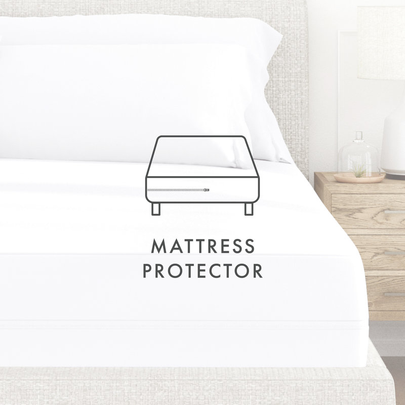 Waterproof Zipper Mattress Protector Case Pack, Queen