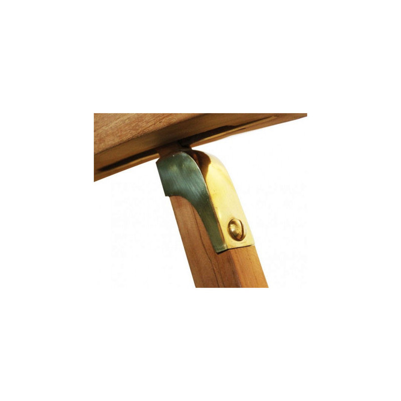 Chaise longue inclinable en teck Elodie