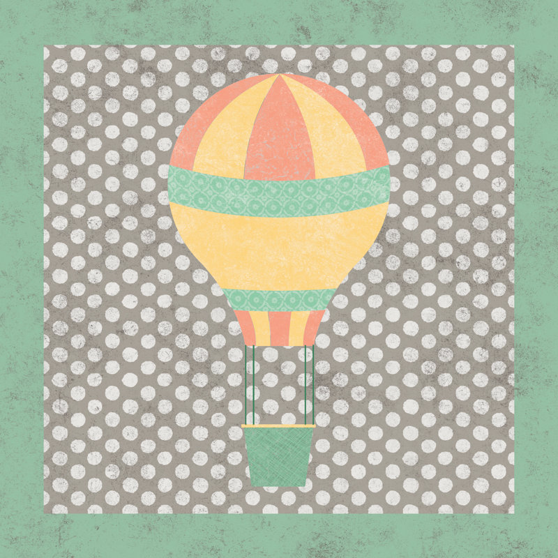 Hot Air Balloon - Wrapped Canvas Print, 91cm H x 91cm W