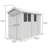 4ft x 9ft Apex Shed - Single Door with Windows