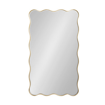 Scalloped Rectangle Bathroom Mirror