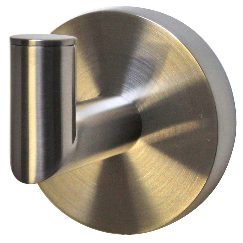 Neo Wall Mounted Robe Hook, Brushed Nickel