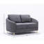 Causeuse en lin gris yuina