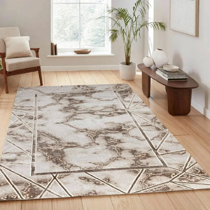 Marble Indoor / Outdoor Area Rug, Runner 120 x 170 cm
