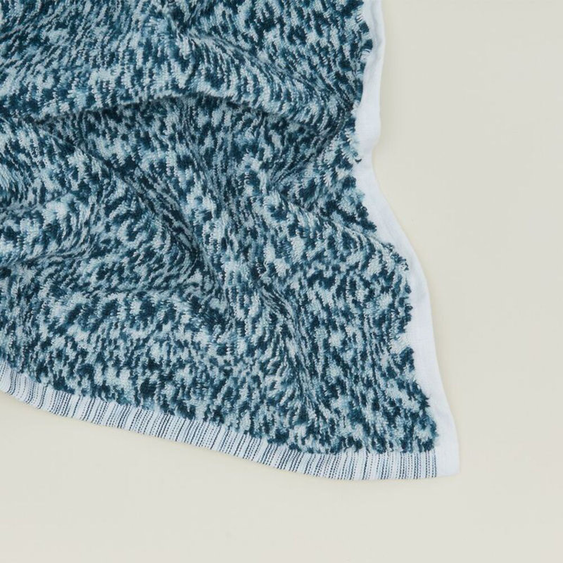  Cotton, Peacock/Sky, Hand Towel - 1 Pack