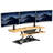 VersaDesk PowerPro 48" Electric Standing Desk Converter with Push-Button Height Adjustment & USB Charging Port, Maple-1240697231-1240697219