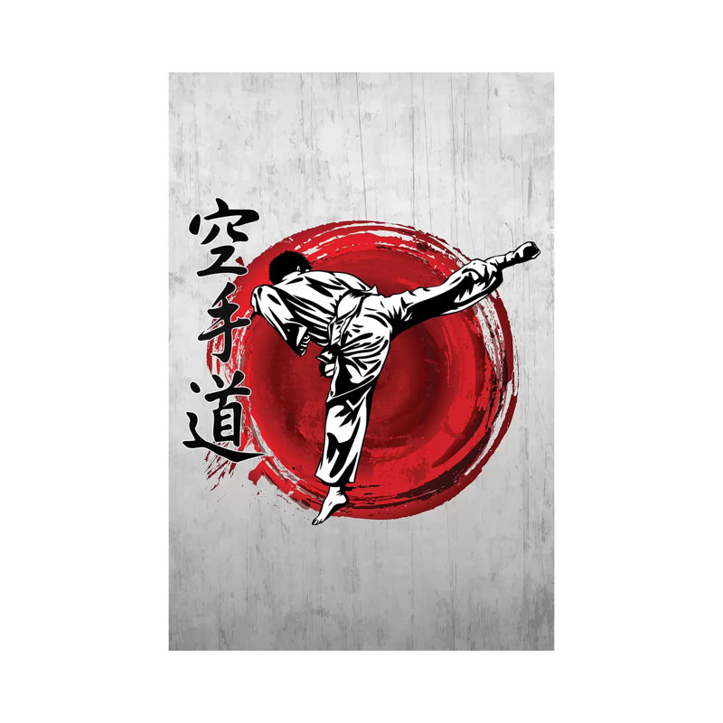 Karate Do by Cornel Vlad - Wrapped Canvas Painting, 20.32 cm H x 30.48 cm W