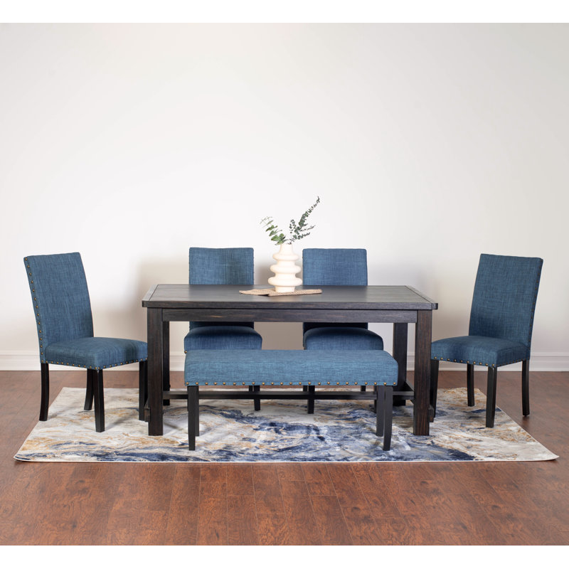Ensemble repas pour 6 personnes Athylia, Bleu