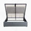 Lit plateforme double avec système de rangement hydraulique - gris-2022343710