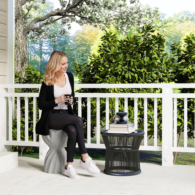 Tabouret de jardin décoratif en spirale