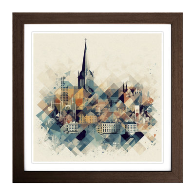 City Of Oxford Geometric No.1 - Framed Print