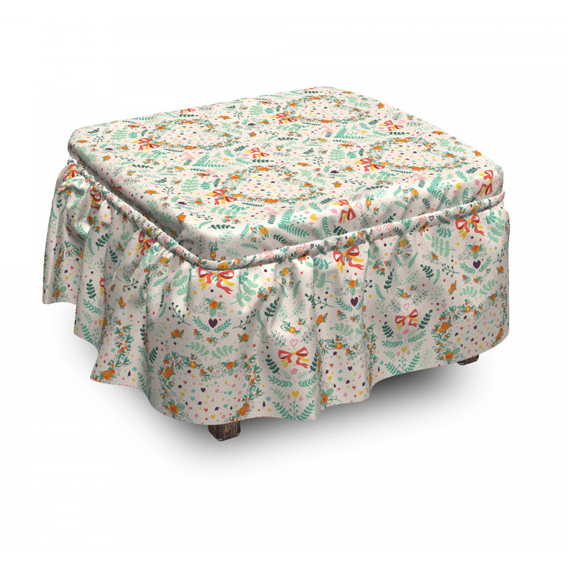 Box Cushion Ottoman Slipcover