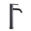 Grand robinet de salle de bain - acier inoxydable, 1 trou, noir mat noir élégant, fabrication-127300345