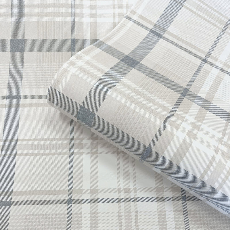 10.05m x 53cm Matte Wallpaper Roll, Navy Cream
