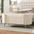 Galileo Modern Chenille Upholstered Storage Ottoman Bench with Metal Legs-1086804595
