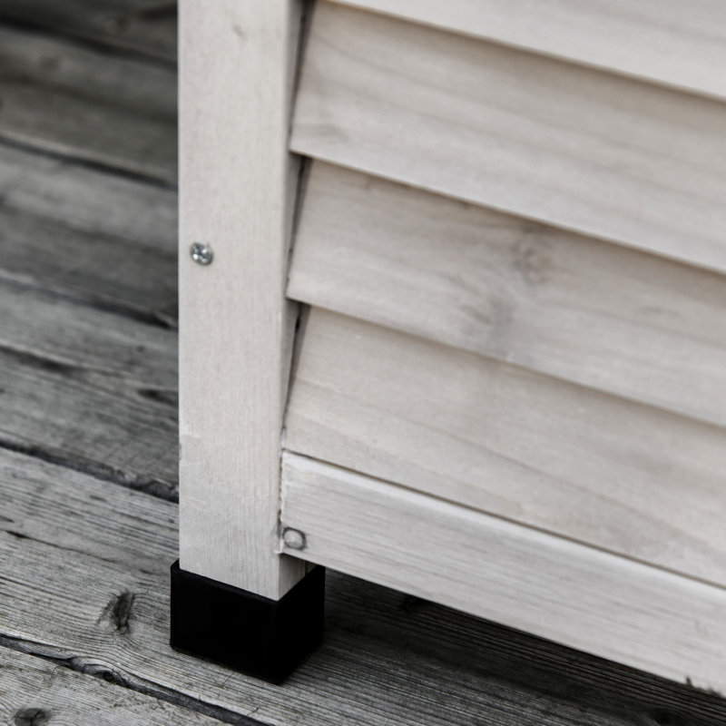 Outsunny 75 Gallon Wooden Deck Box