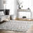 Ruiz Modern Leopard Print Performance Gray Rug-873626691