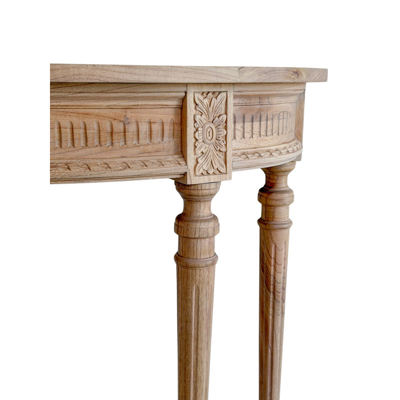 Camille 40.5'' W Solid Wood Console Table