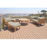 Monterey Outdoor 7 - Piece Teak Conversation Set