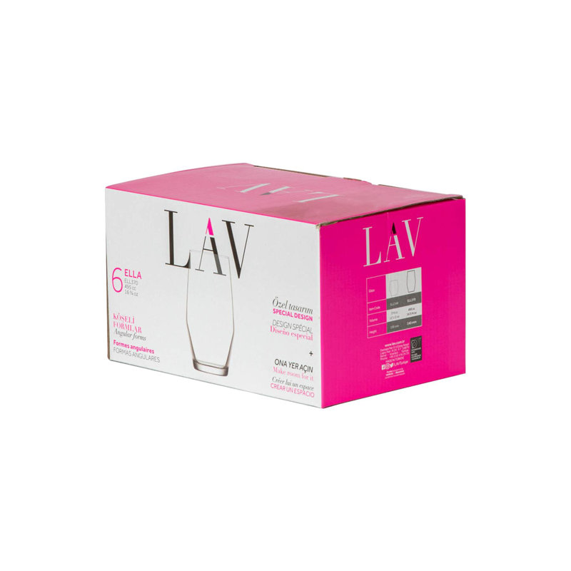 495ml Highball Glass, 6