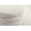 Repose-pieds rond avec repose-pieds en velours