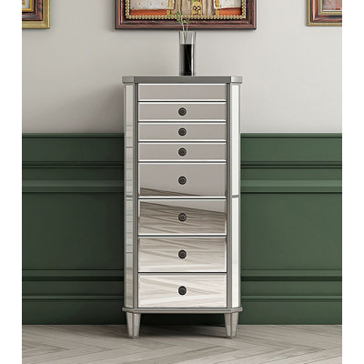 Armoire à bijoux à miroir American
