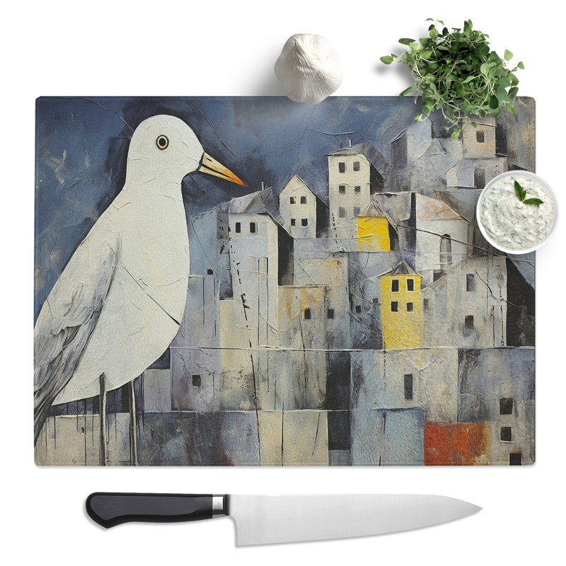 Seagull Contemporary  Glass Chopping Board