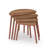 Adelah Modern Walnut Nesting Table Set (4 Pieces), 26.8 x 21.7 x 17.7 inches - 23.6 x 19.7 x 15.8 inches - 20.5 x 17.7 x 13.8 inches - 16.9 x 15.7 x 11.4 inches | 100% MDF with Wooden Legs | Stylish & Space-Saving Design for Contemporary Living Rooms-1199350670